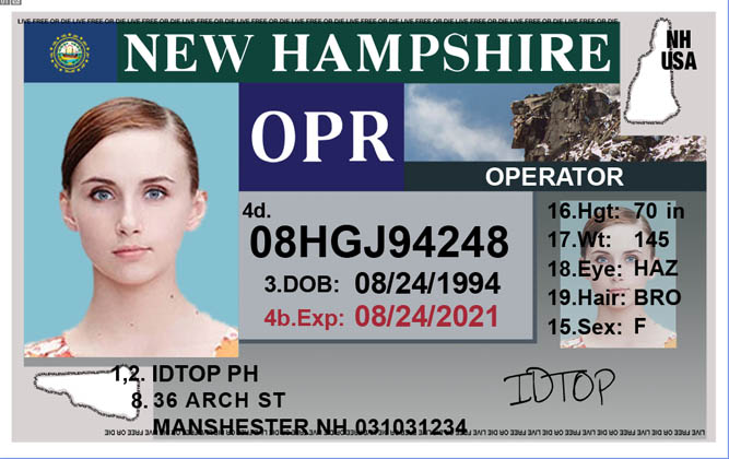 NEW HAMPSHIRE Fake IDs